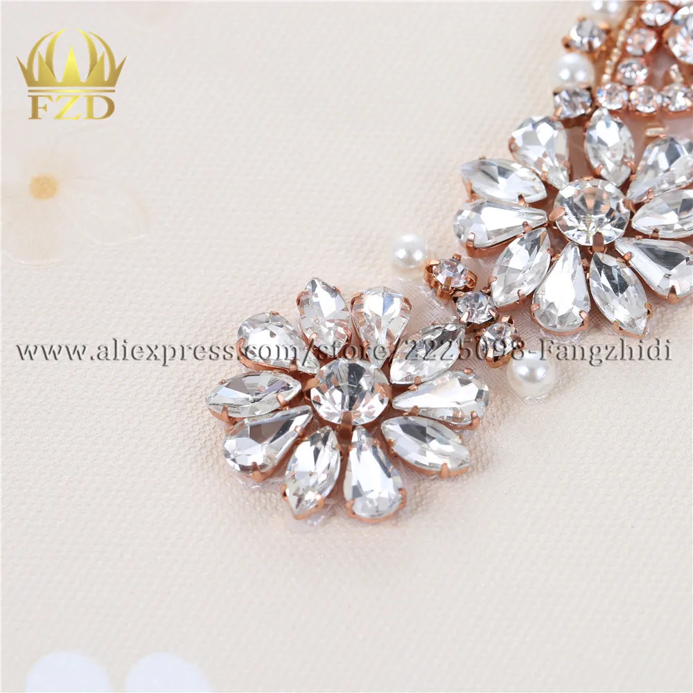 (30pieces) Wholesale Handmade Hotfix Cristal Diamond Stone Gold Rhinestone Applique for Garment Dresses Headband Bridal Garter | Дом и сад