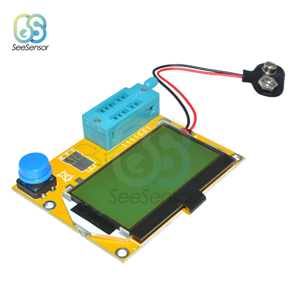 Цифровой тестер транзисторов MOSFET/JFET/PNP/NPN L/C/R ЖК дисплей измеритель емкости диода