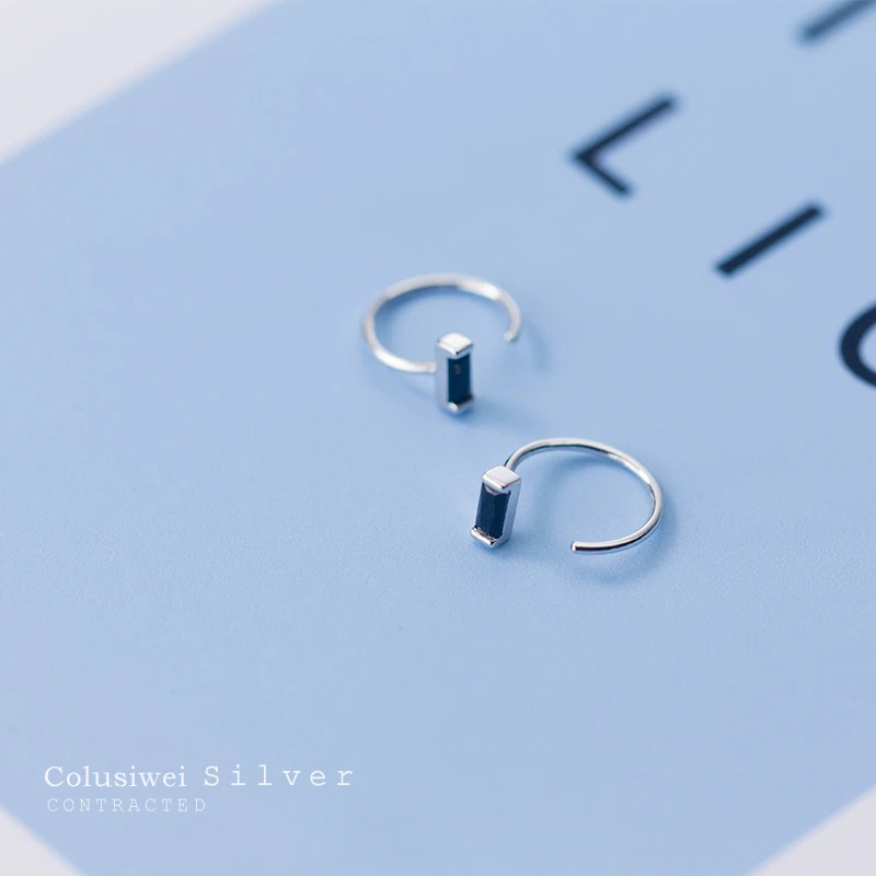Новое поступление модные серьги-кольца Colusiwei из стерлингового серебра 925 пробы в
