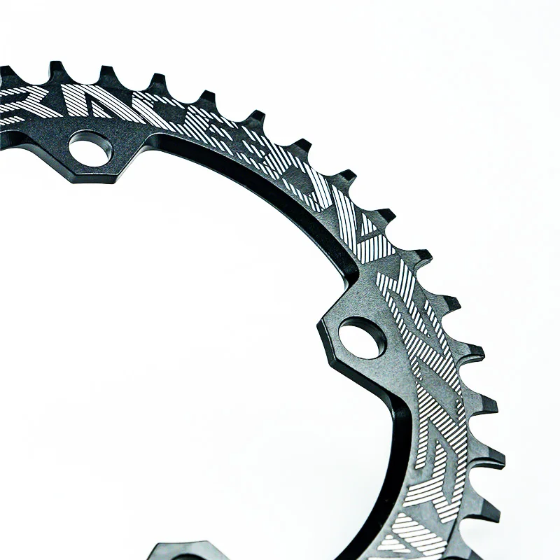 Zracing велосипедная Кривошип 104BCD круглая узкая широкая цепь, 32T 34T 36T CNC MTB велосипедная круглая цепная колесо Одиночная шатунная пластина