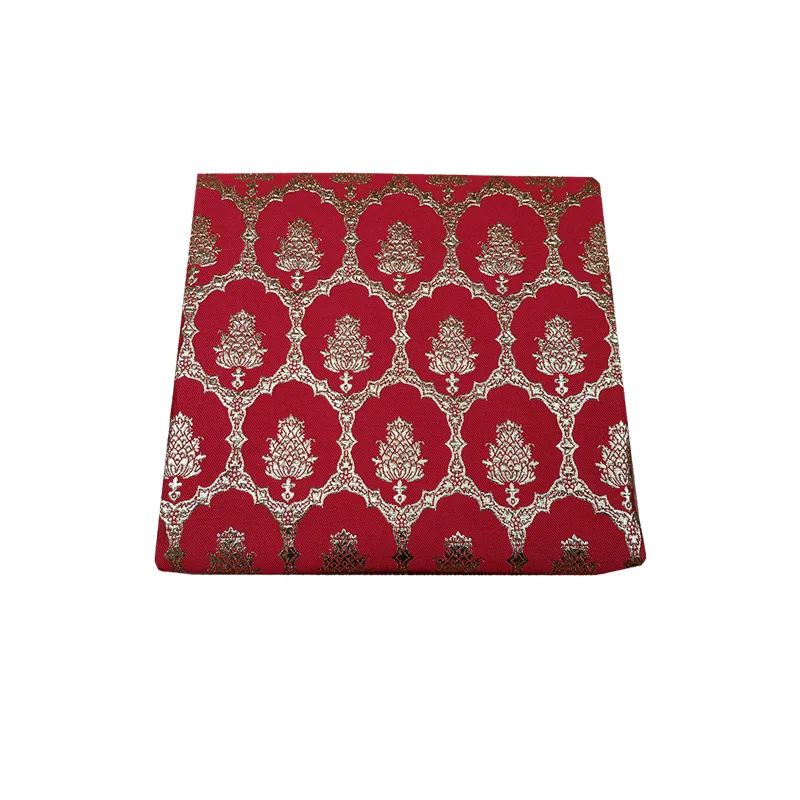 

Fashion jacquard fabric European and American fashion bronzing jacquard dress fabric upscale dress suit windbreaker brocade