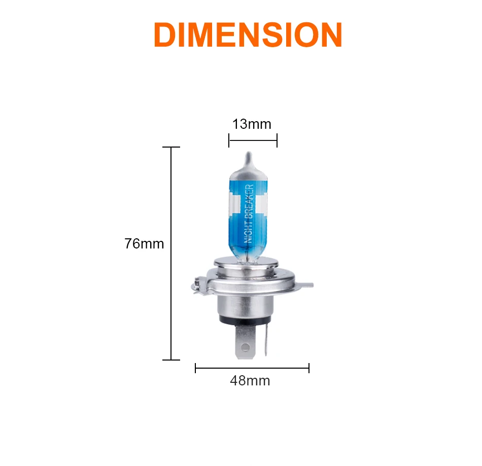 Лампа Ксеноновая OSRAM ампулы voiture h4 64193NL Hi/короче спереди и длиннее сзади) 12В для ближнего и дальнего света 55W 4050K Night breaker лазерной следующего поколения галогенная лампа для автомобиля H4 фар 9003/HB2