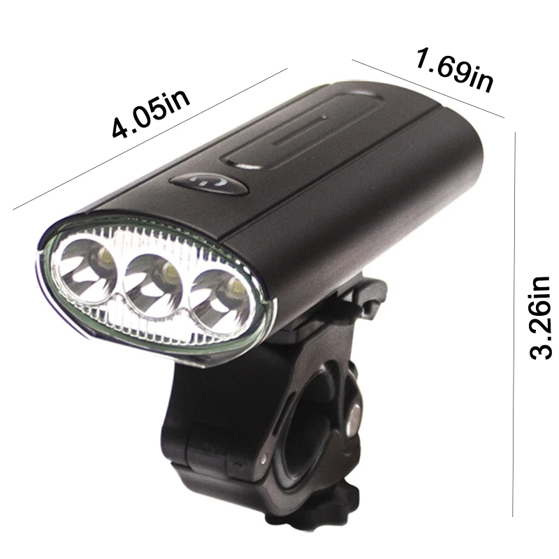 

USB Rechargeable Bicycle Lights Front And Rear Cycling Bicycle Lights 2000 Lumens LED Durable Front Light With 6 Light Patterns