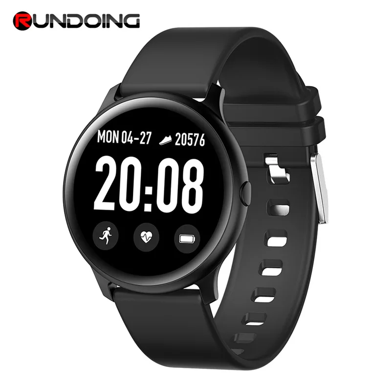 Смарт часы RUNDOING KW19 1 3 дюймовый экран пульсометр кровяное давление