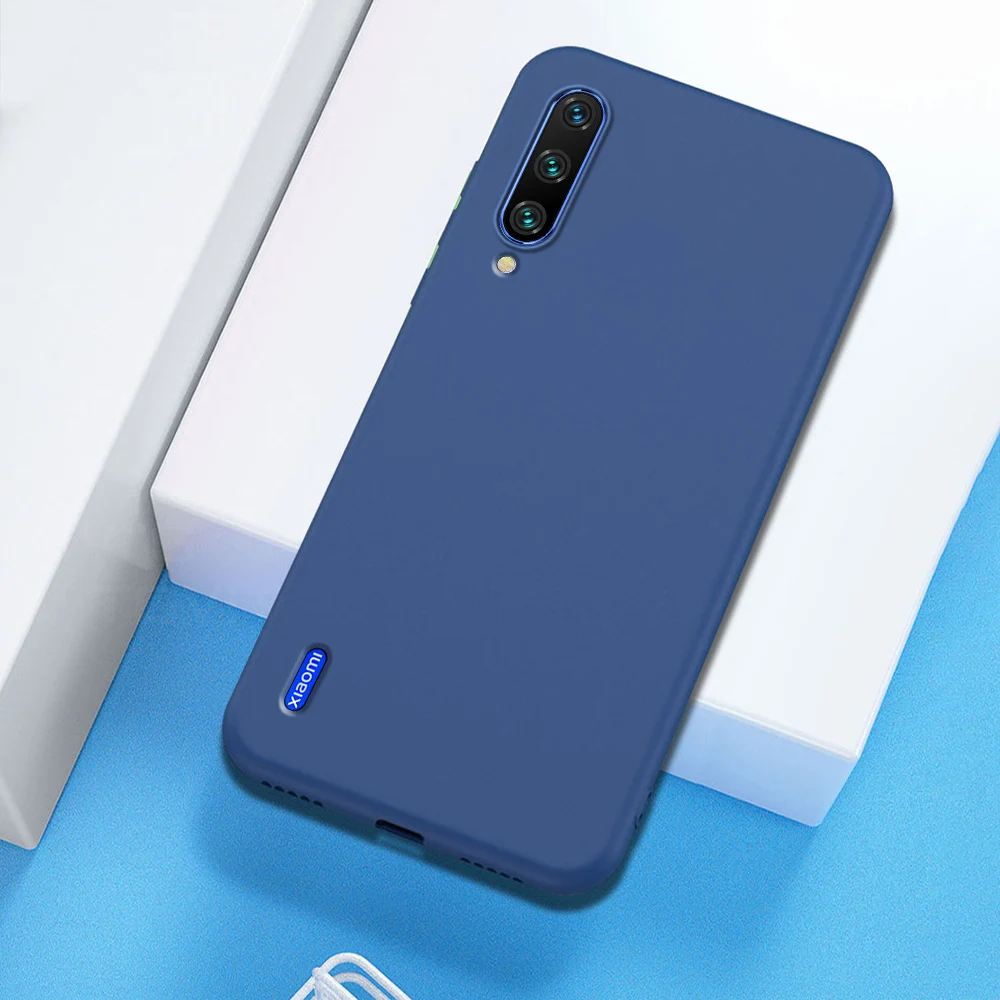 Синий Для Xiaomi mi 9 Lite A3 Чехол Мягкий силиконовый чехол для Xiaomi mi Note; размеры 9 и 10 9 8 SE A2 Lite для Red mi Note 7 8 K30 Pro 7A 8A чехол - Цвет: Синий