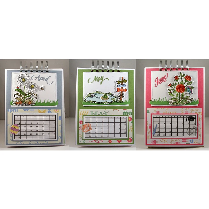 

12 Months Word Set January To December Schedule Metal Cutting Dies Stencil for Scrapbooking Embossing Diy Paper Card Handcraft