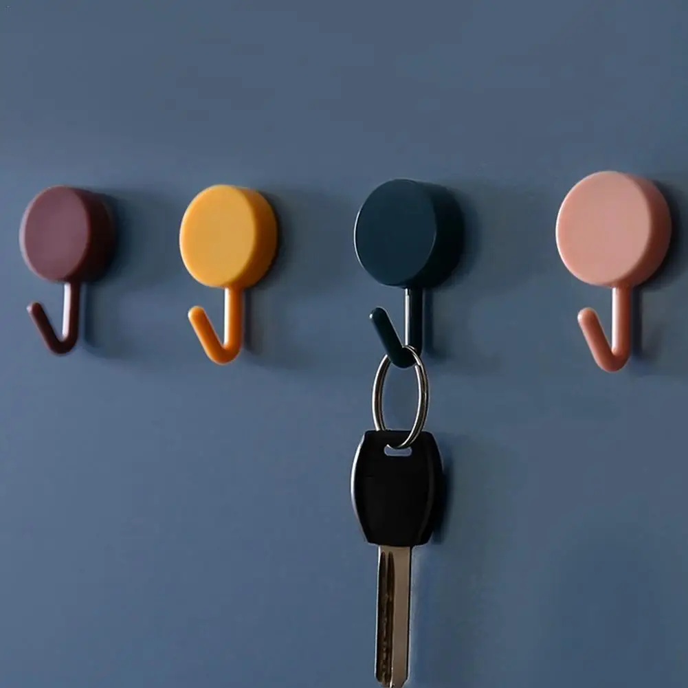 

Крепкие самоклеящиеся настенные крючки для дверей, 1 шт., крючки, настенный держатель для ключей, съемные кухонные крючки, домашний декор, на...
