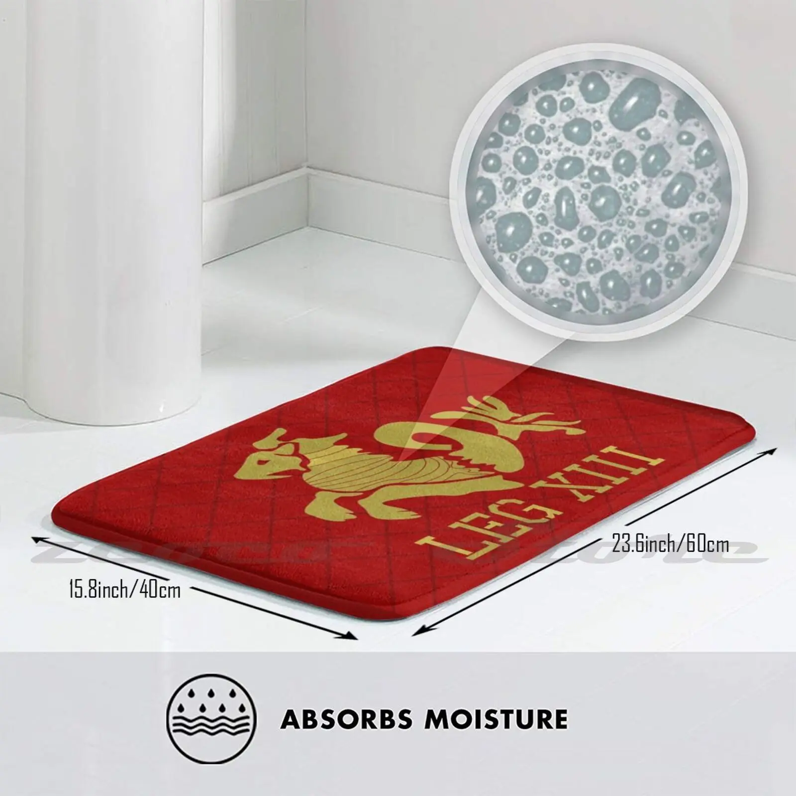 Коврик с римской империей нескользящий впитывающий влагу для дверей римскими