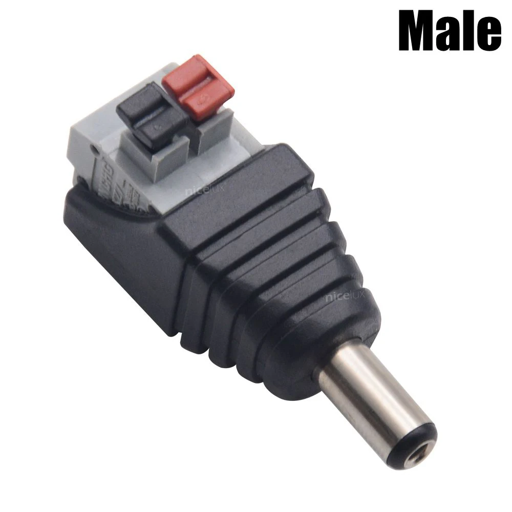 Штекерный разъем постоянного тока адаптер питания установка без инструментов