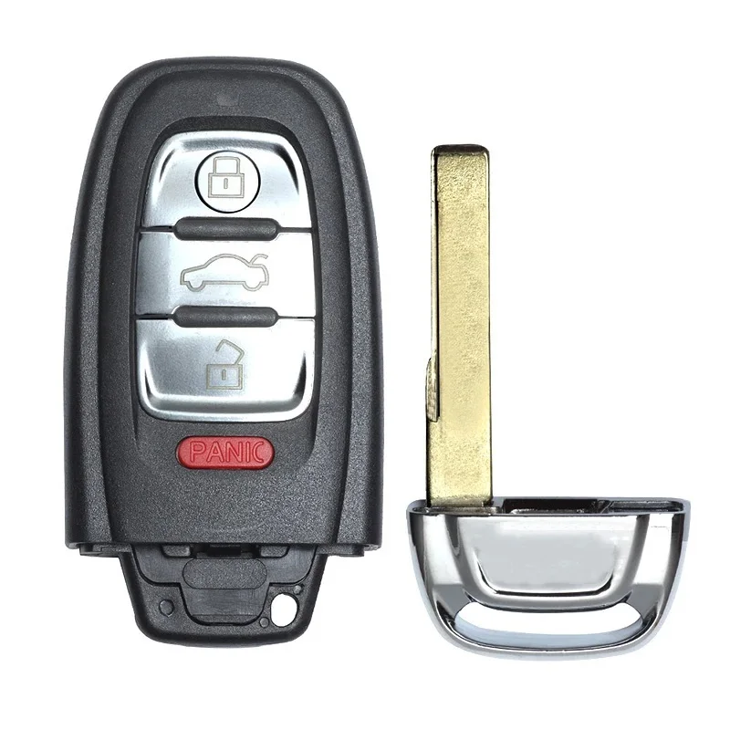 KEYECU 3 + 1 кнопка для Audi A3 A4 A5 A6 A8 Quattro Q5 Q7 дистанционный смарт ключ брелок 315/ 433/ 868 МГц
