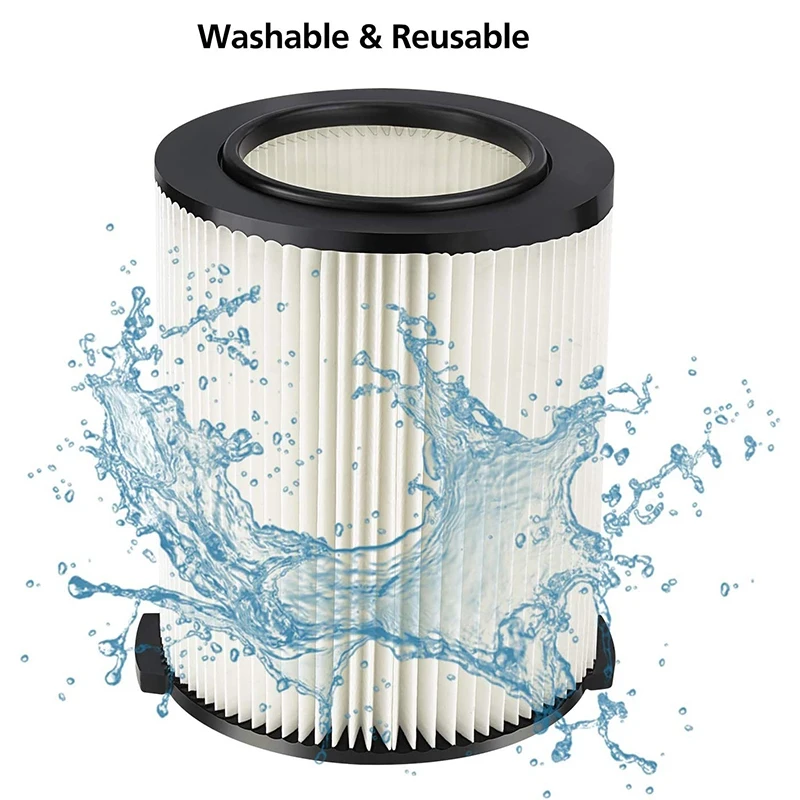 

For Ridgid VF4000 Replacement Filter for 5-20 Gallons and Larger Vacuum Cleaner, Replacement VF4000 Filter (2 Pack)