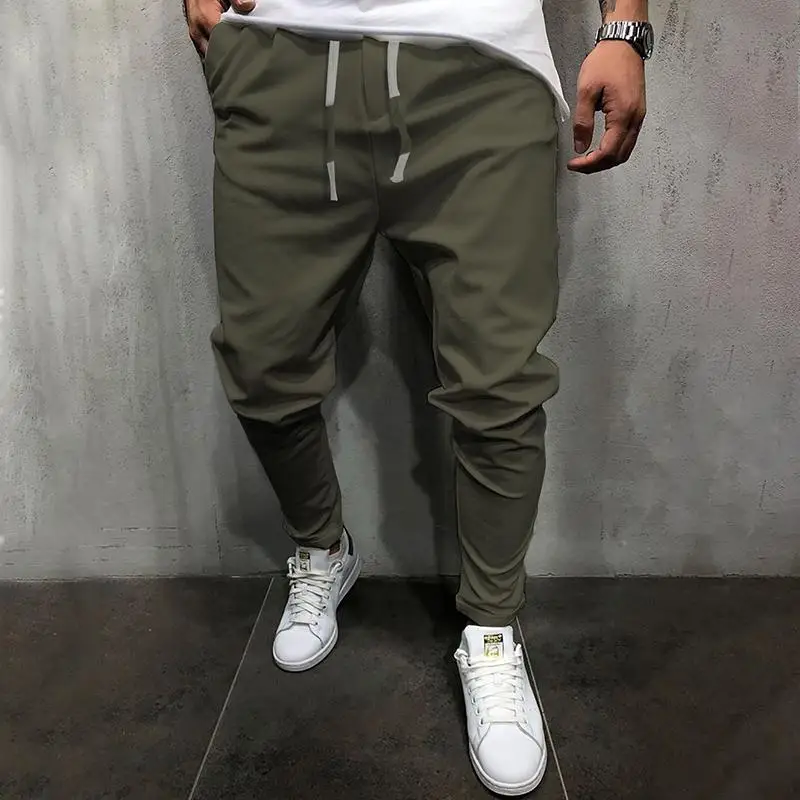 

Men's all season casual trousers drawstring fashion jogging pants streetwear