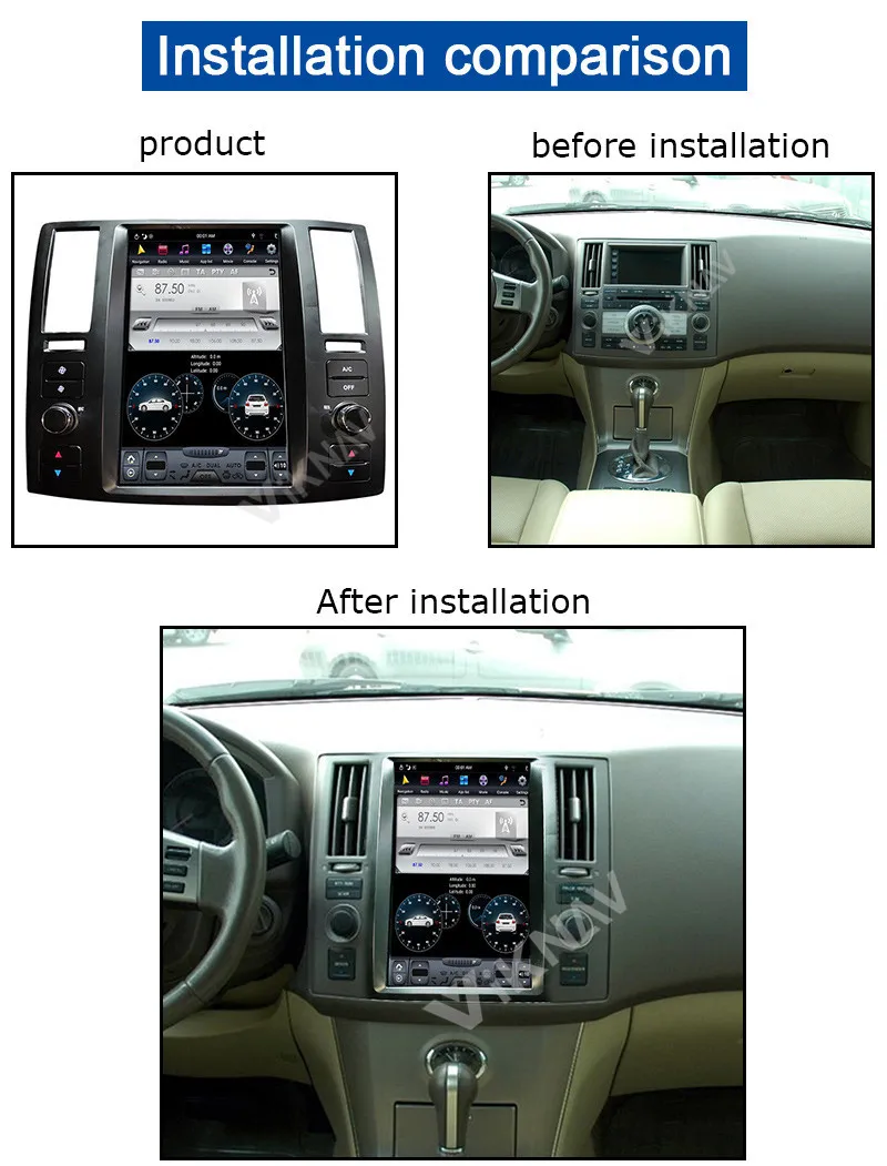 multimedia player For Infiniti FX35 FX45 2004-2008 car GPS navigator video auto android system radio tape recorder 11.8 inch | Автомобили
