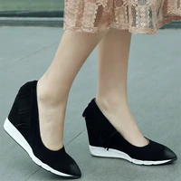 fringe mary janes women slip on genuine leather wedges high heel ankle boots female low top pointed toe pumps shoes casual shoes