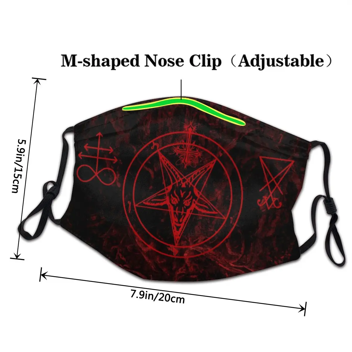 Baphomet Левиафан Крест не одноразовый женский сатанический противотуманный