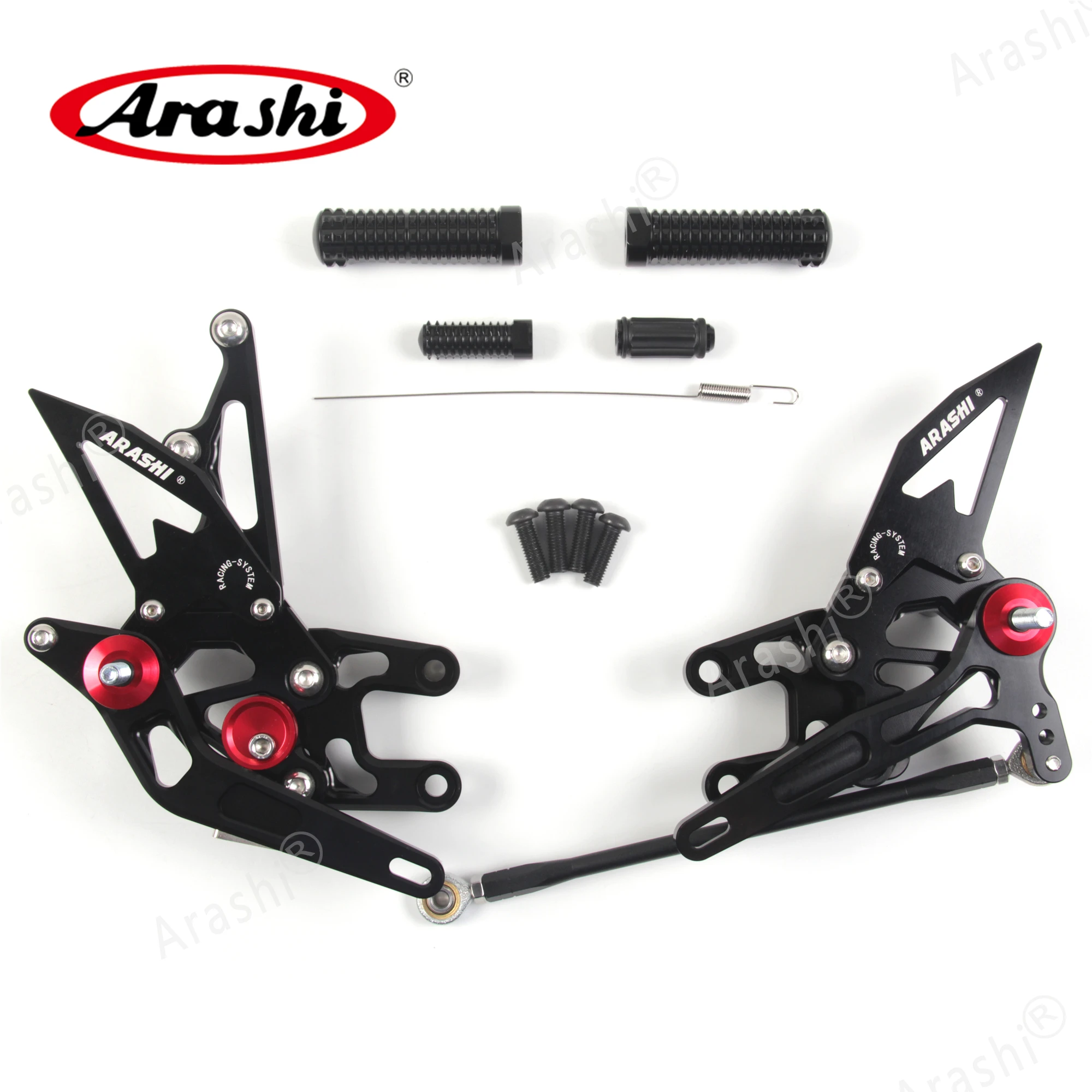 Регулируемая подставка для ног Arashi KAWASAKI NINJA ZX10R ZX10 R 2004 2005 задняя педали ZX-10R 04 05 -