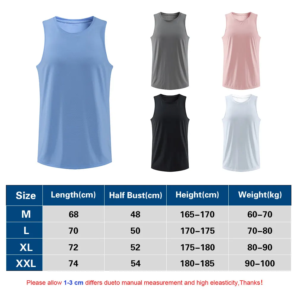 Summer Vent Holes Men's Undershirts Running Sleeveless Vest Outdoor Sports Singlets Weight Vest Bodybuilding Tank Top Basketball