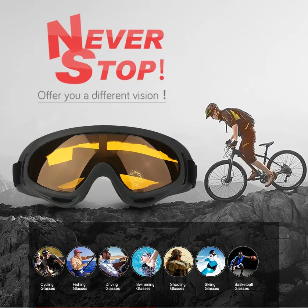 

Fashion Oversize Glasses Eyewear For Travel Motorbike Racing Bicycle Motorcycle Sunglasses Adult Goggles Glasses Eyewear