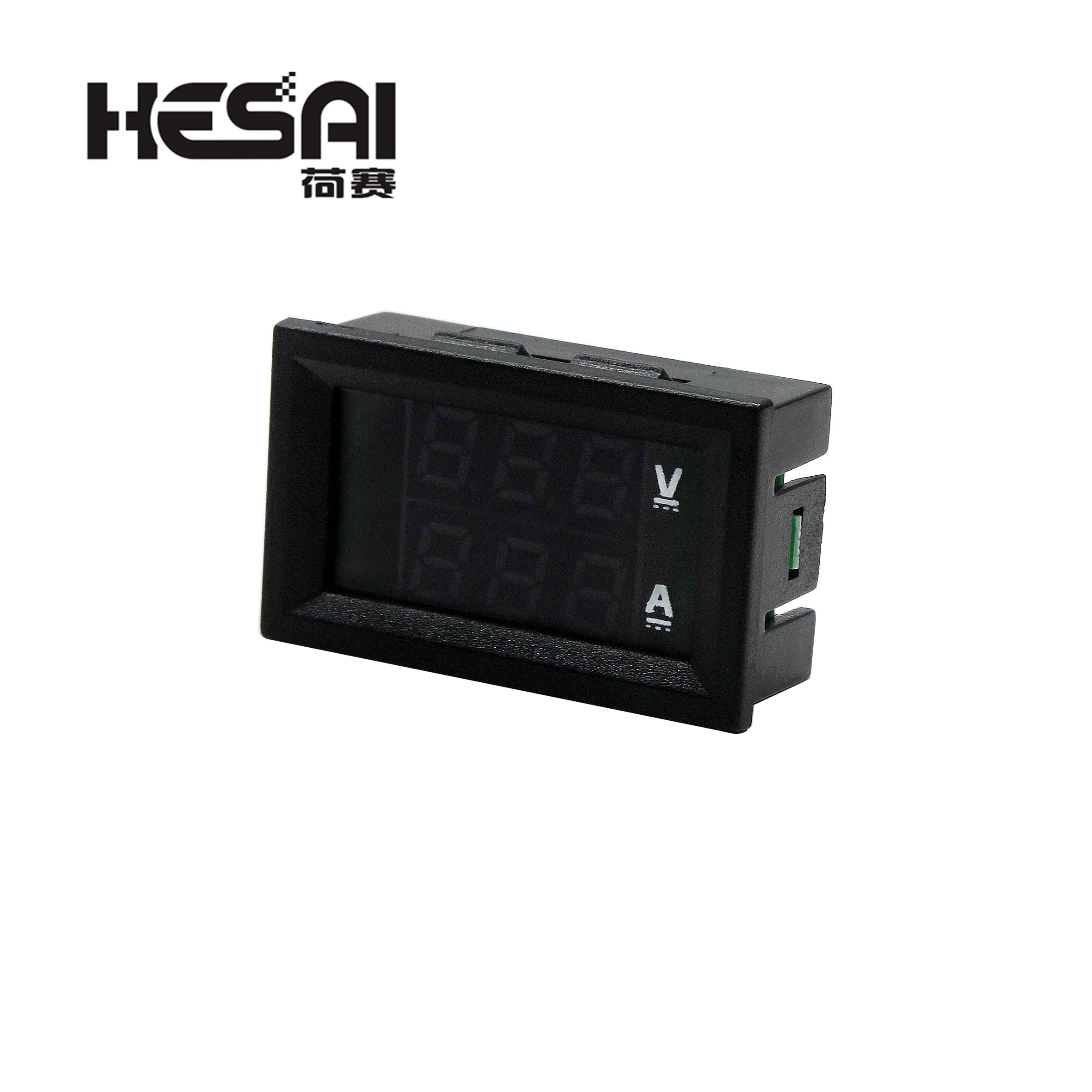 Цифровой вольтметр амперметр HESAI DC 100V 10A синего цвета