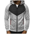 Мужская Флисовая Толстовка с капюшоном, черная толстовка с капюшоном, на молнии, спортивный костюм, уличная одежда, 2021