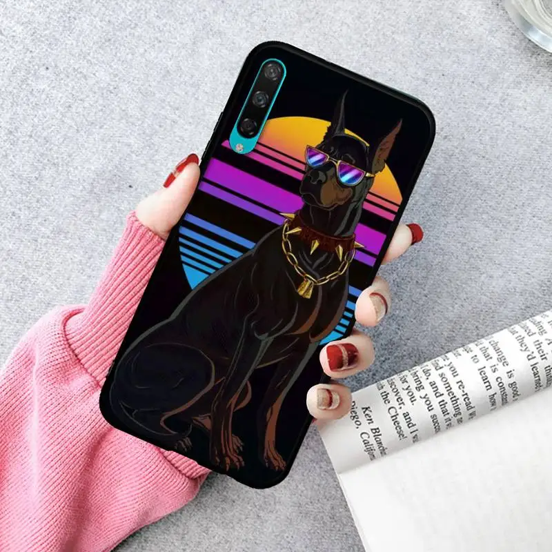 

LJHYDFCNB Handsome Dog Phone Case For Huawei P20 30 40 Pro Mate 30 40 Pro Xs Rs Nova 7se Pro Honor 10