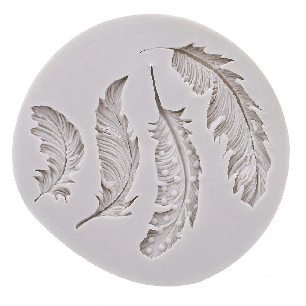 

Feather Silicone Mold Animal Bird Feather Shape Cake Candy Chocolate Mold Safety Non Toxic DIY Decorate Kitchen Making Supplies