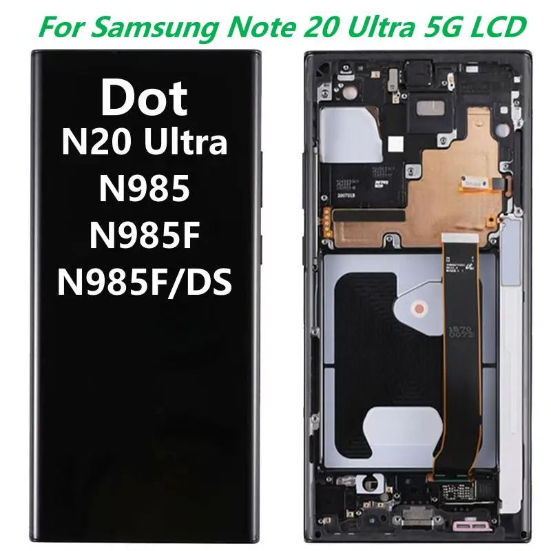 

Оригинальный AMOLED для Samsung Note 20, ультратонкий ЖК-дисплей с рамкой