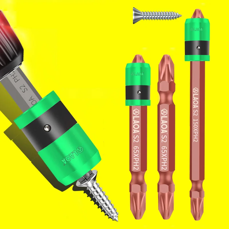 LAOA 5pcs Magnetic Ring Electric Screwdriver Bit Tool | Power Accessories