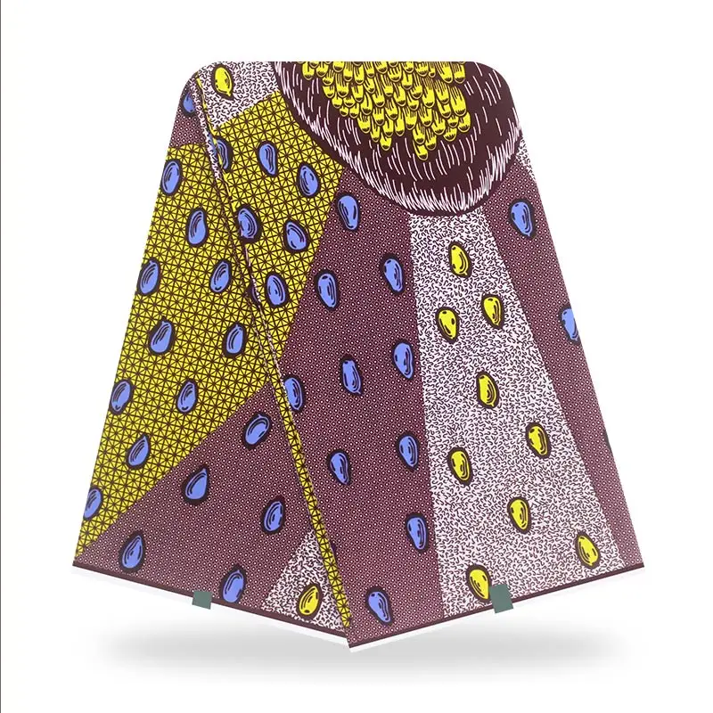 

2020 New 100% Cotton Print Wax Fabric Tissue Ankara Original Real Wax African Fabric