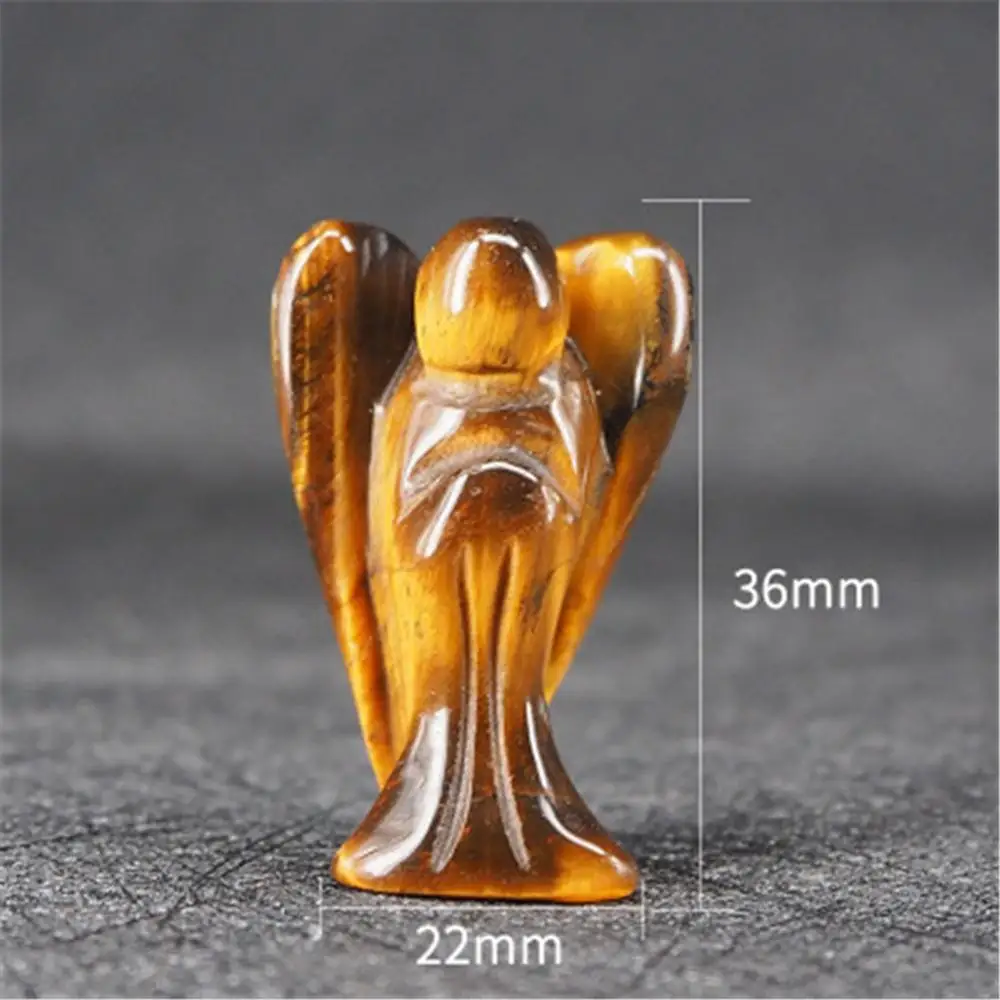 12 шт. опал тигровые глаза Ангел в форме кулон с натуральным драгоценным камнем