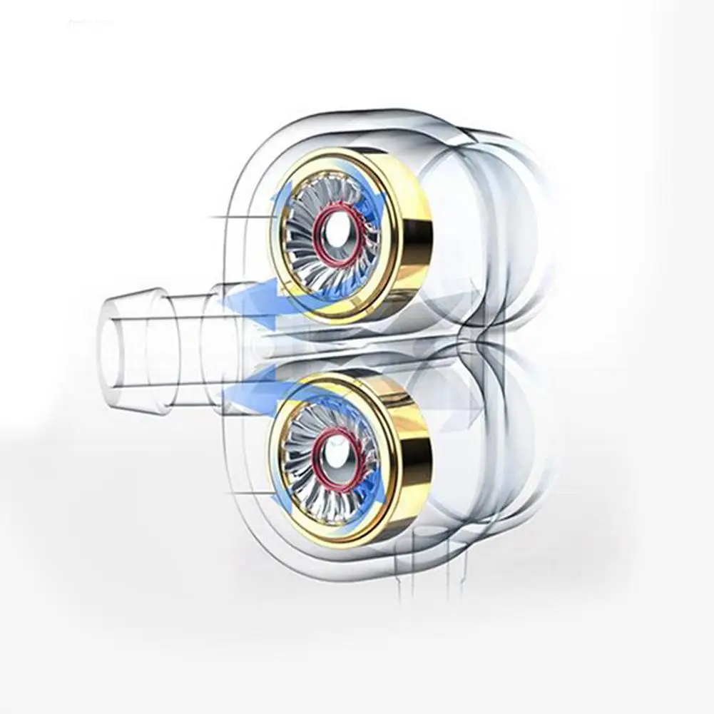 TWISTER.CK универсальные двойные подвижные наушники с басами в ухо динамики