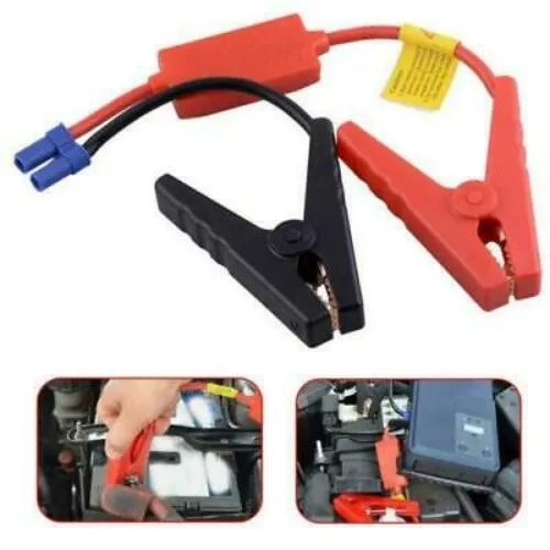 

Battery Portable Emergency Start Car Jump Starter Air Booster Charger Leads 12V Strong Alligator Clamp Clip With EC5 Plug Connec