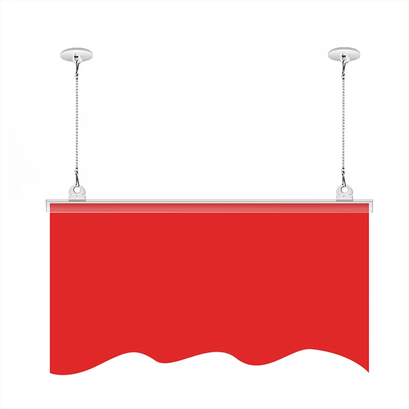 

52/28/15cm Hanging flag chain poster pole hanging axle special hanging chain supermarket flag pole hanging chain hook hanging ac