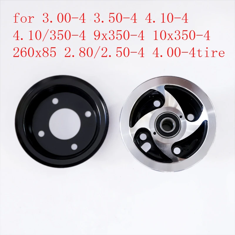 

Electric Scooter 3.00-4 3.50-4 4.10-4 4.10/3.50-4 9x3.50-4'' wheel rim 4 inch alloy 6202 bearing hub fit MiNi Moto,ATV&Go Kart