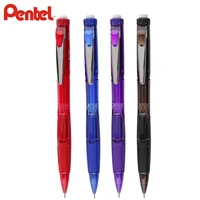12pcslot pentel pd275 0 5mm mechanical pencil side press automatic pencil with eraser 4 colors available
