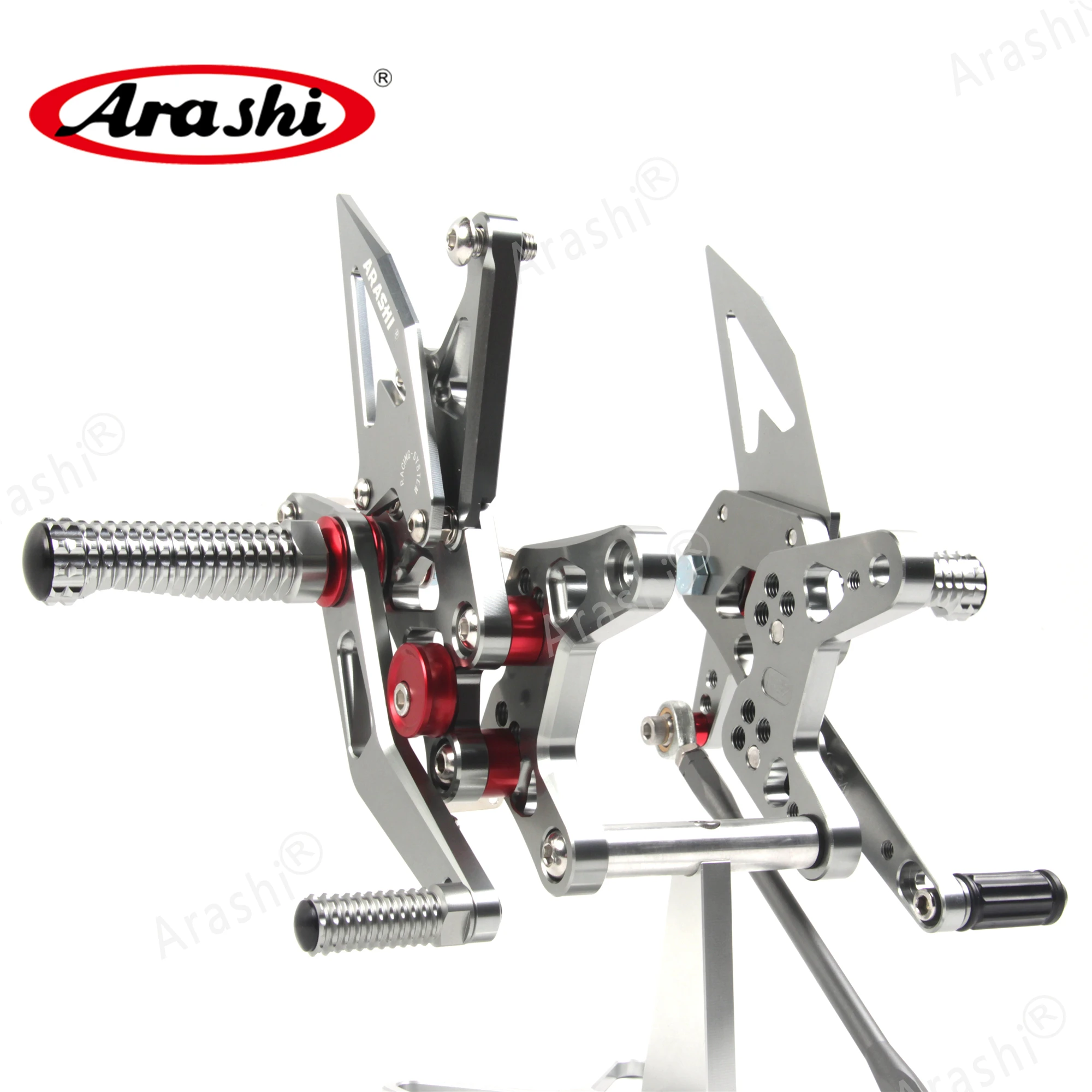Араши ниндзя ZX6R CNC регулируемая подножка для ног KAWASAKI ZX-6R NINJA 2007 2008 Rearset подставка ZX