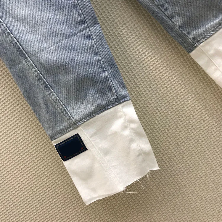 

Spring/Summer 2021 Women's New Look Style Commuter Casual Bump Stitched High Waist Straight Jeans