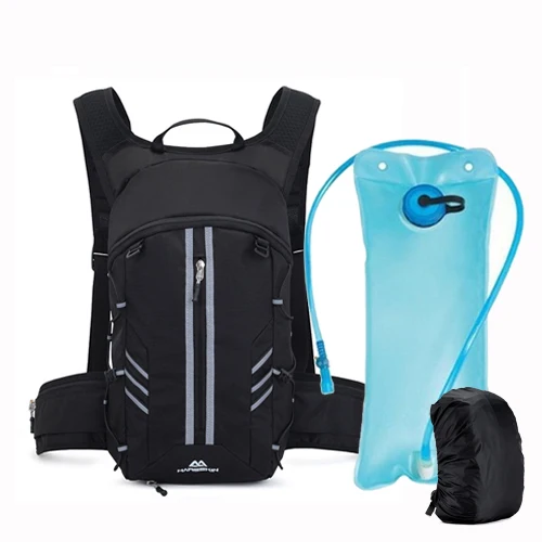 Balck With Water Bag NEWBOLER велосипедная сумка 10L, рюкзак для велоспорта, дышащий сверхлегкий горный велосипед, водонепроницаемая сумка для альпинизма, Пешие прогулки гидратация, водонепроницаемый рюкзак - Цвет: Balck With Water Bag