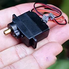 Шестерня рулевого механизма M10, металлическая шестерня с микро 12g, 3-6 В постоянного тока, 360 градусов, мини-мотор для альпинизма, автомобиля, сервопривод с пятью проводами, без приводной пластины, 2 шт.
