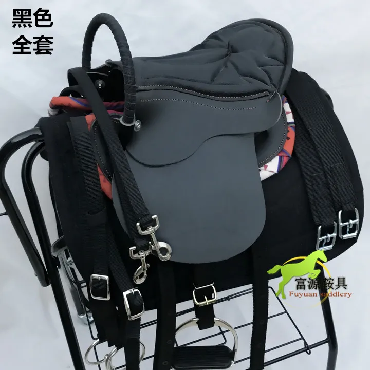 Short Small Saddle Leather Horse Saddle