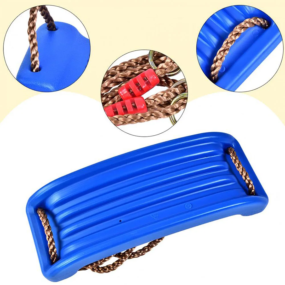 Детские уличные классические садовые качели с веревкой литой ремешок