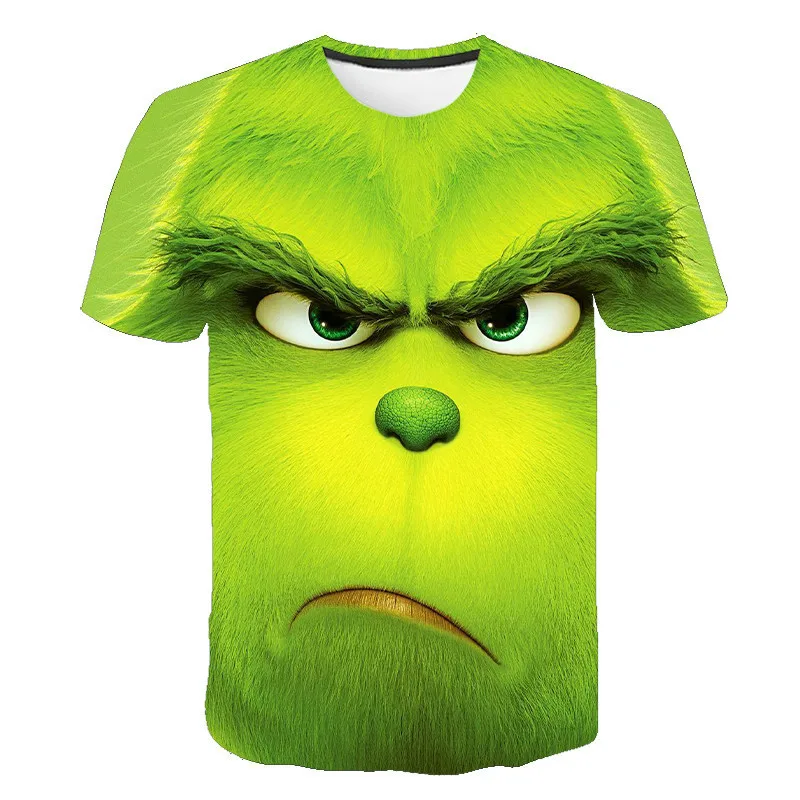 

2021 summer new 3D printing T-shirt, cartoon cartoon top, street fashion, personalized hip-hop short sleeve T-shirt, Harajuku co