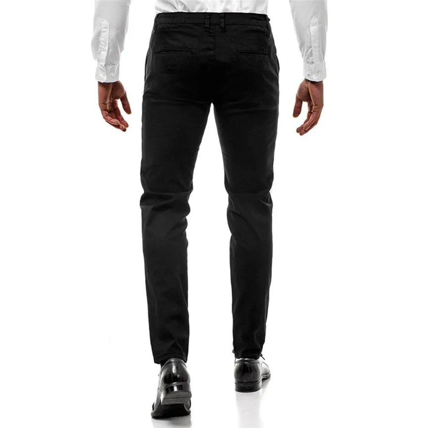 Man Pants Classic Mens Casual Fitness Bodybuilding Pocket Skin Full Length Sports Men Sportswear Men's Trousers | Мужская одежда