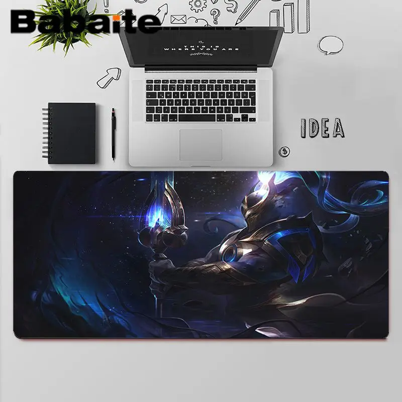 

Babaite Top Quality league of legends Xin Zhao Comfort Mouse Mat Gaming Mousepad Free Shipping Large Mouse Pad Keyboards Mat