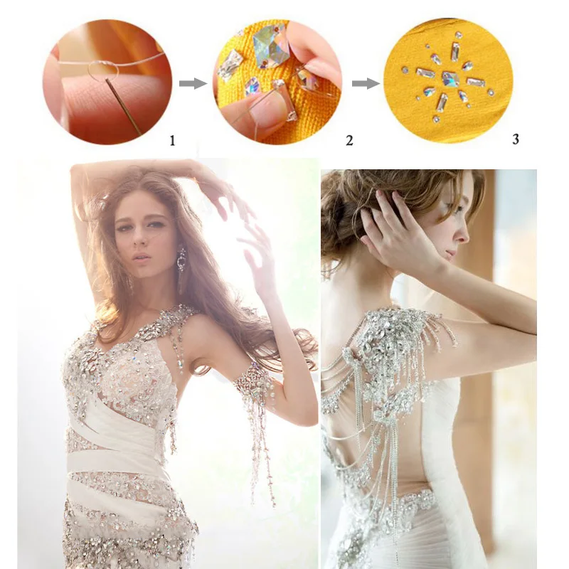 AAAAA лучшее качество квадратные стразы из хрустального стекла AB для шитья с