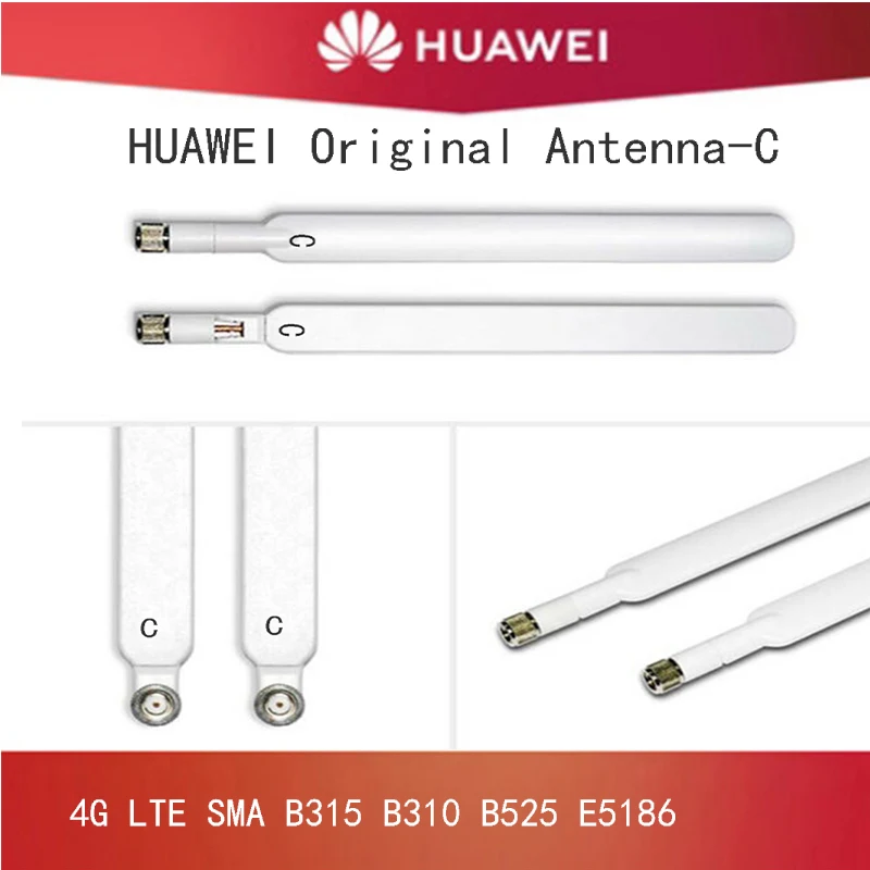 

HUAWEI Оригинальная антенна-C Белый Внешний 12dBi 4G LTE для B315 B310 B525 E5186 SMA 3G 4G маршрутизатор модем