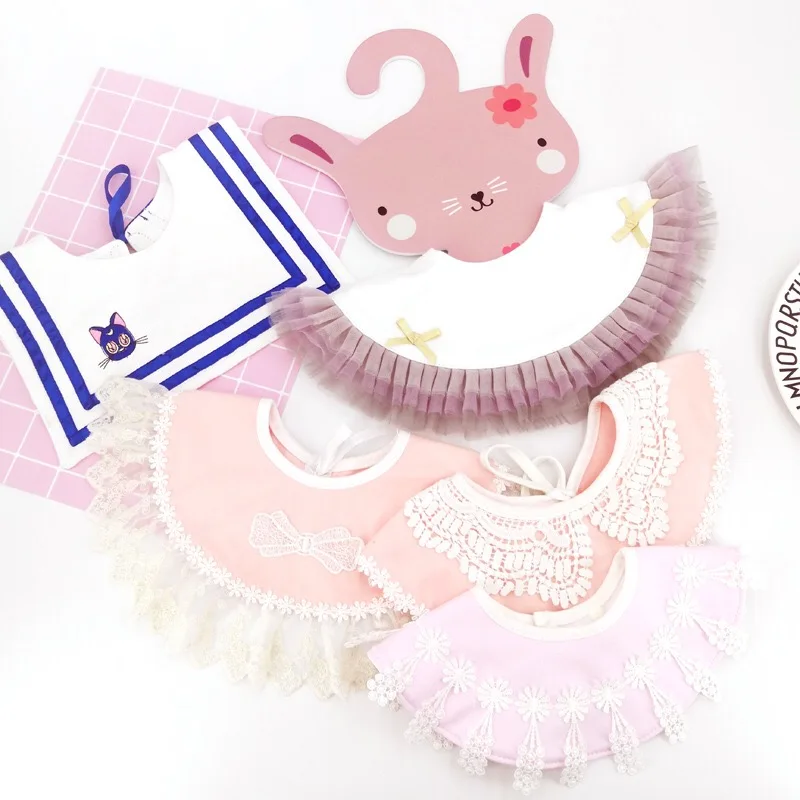 Новинка 2019 круглая нагрудник принцессы в виде пудры хлопковое детское слюнявное