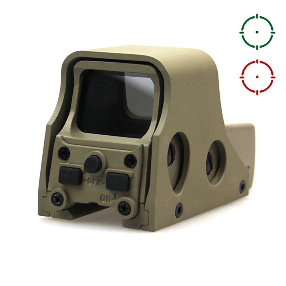 

Тактическая Охота 1x22 мм голографический рефлекс красный зеленый точечный прицел яркость и ветровка регулируемые прицелы для страйкбола 551 черный.