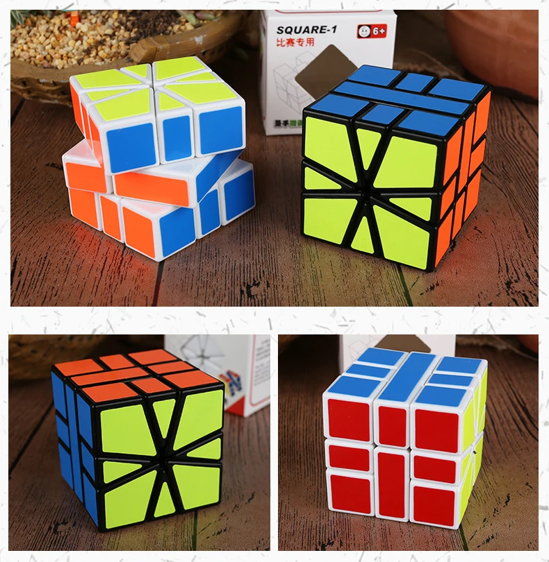 Shengshou SQ-1 черный/белый Cubo Magico скоростные кубики shengshou головоломка для детей развивающие игрушки 57 мм нерегулярные кубик рубика
