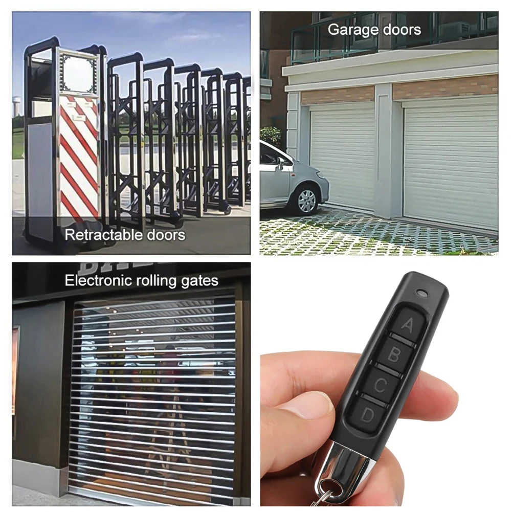 

Electric Garage Door Key Remote Control Garage Gate Door Opener Universal Access Security Alarm 433MHZ Copy Wireless